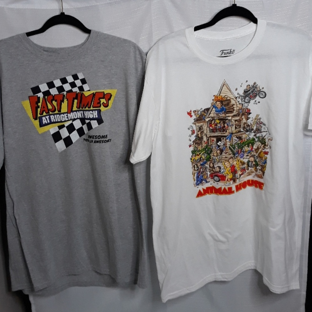 Two Funko graphic t-shirts